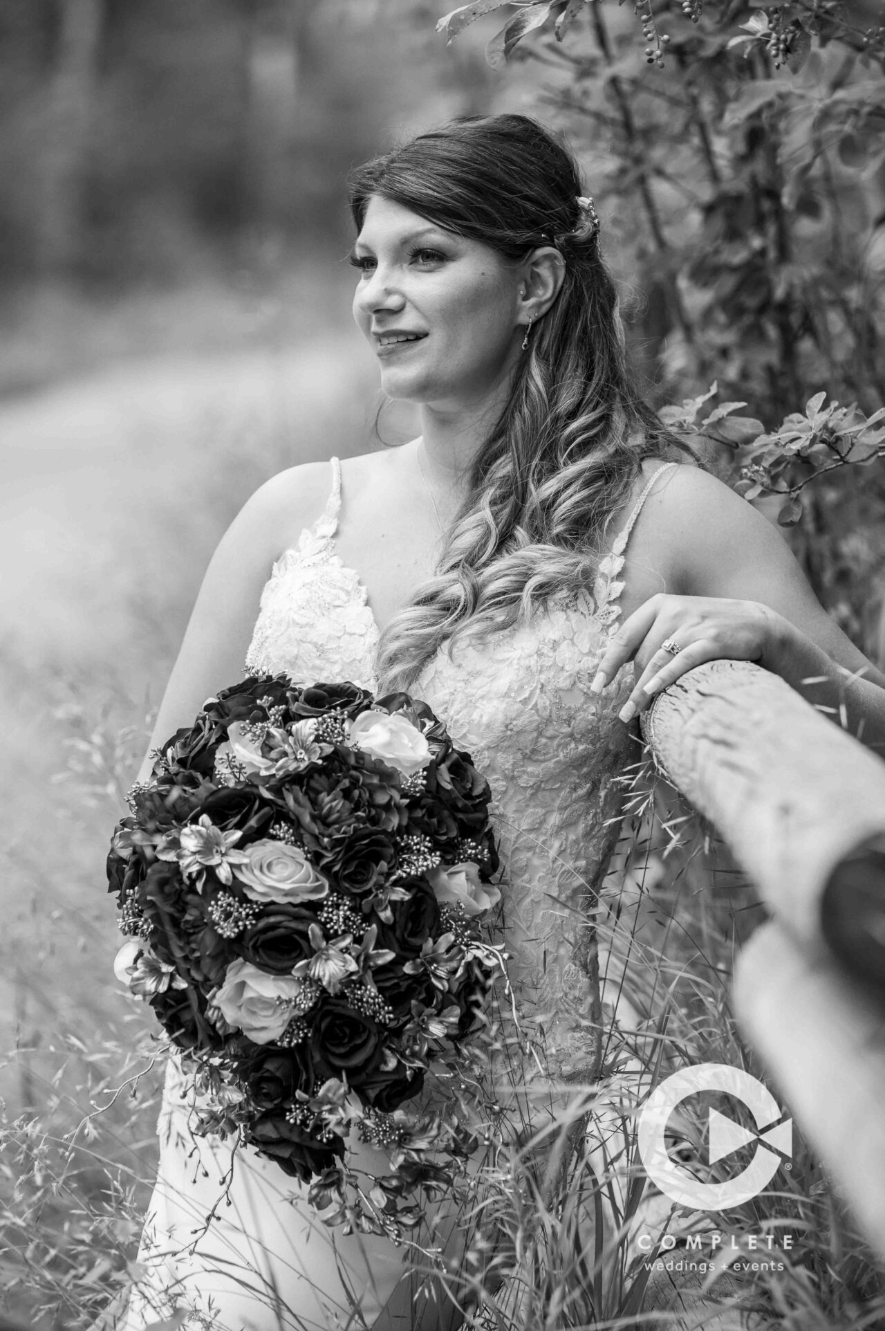 Beautiful bride at High Country Guest Ranch