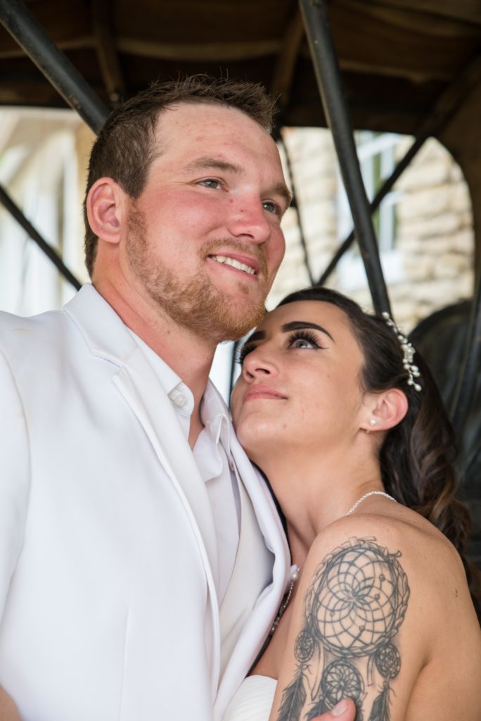 Blissful Gaze Photo Portrait at the Mayowood Stone Barn in Rochester, MN