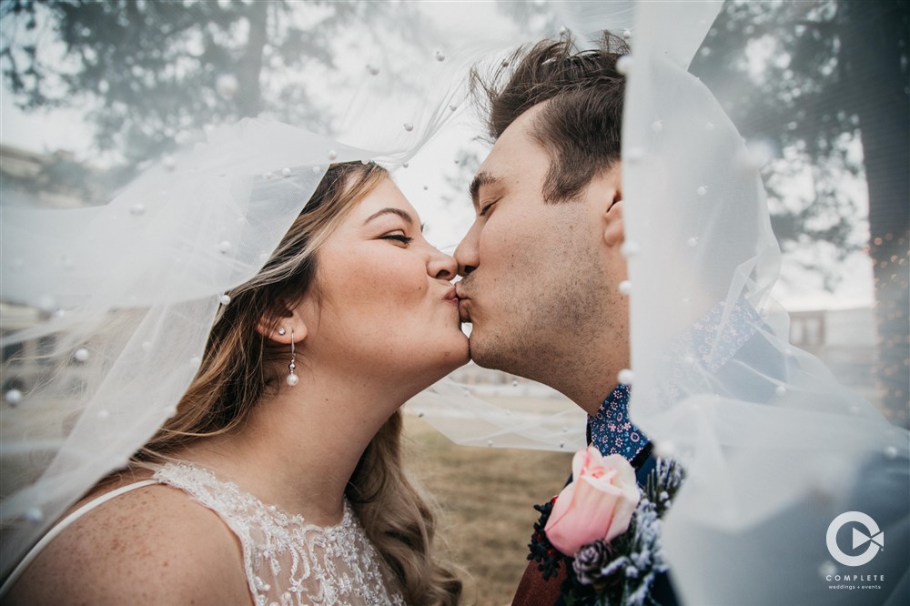 pearl wedding veil