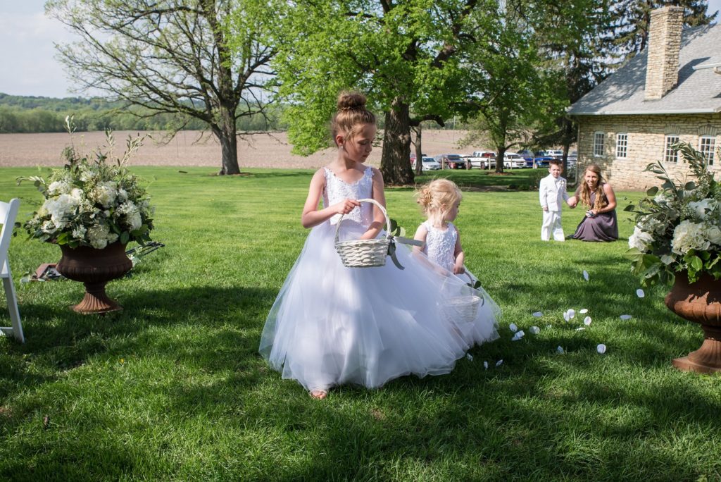 Flower Girls at the Mayowood Stone Barn, Rochester, MN