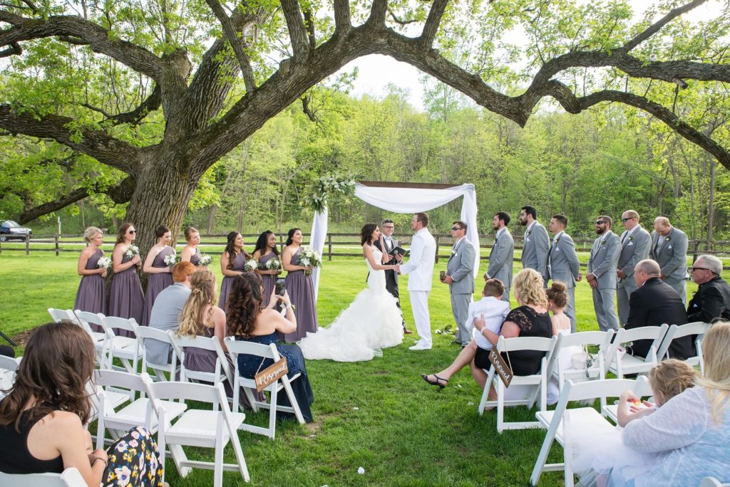 Outdoor Spring Ceremony at the Mayowood Stone Barn in Rochester, MN