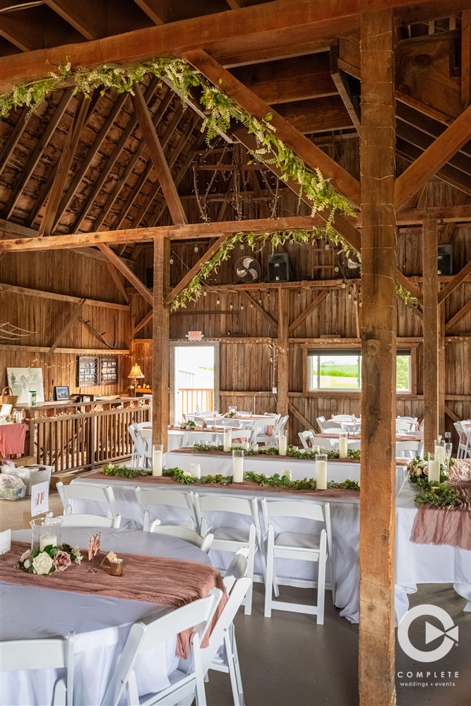 wedding at Pond View Barn