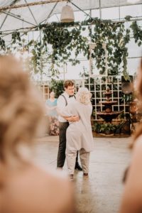 Le Jardin, greenhouse wedding, mother son dance, 