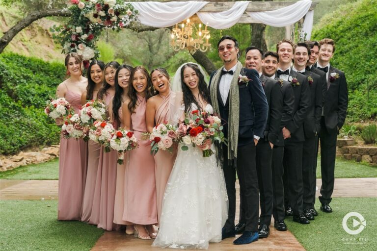 San Diego wedding party