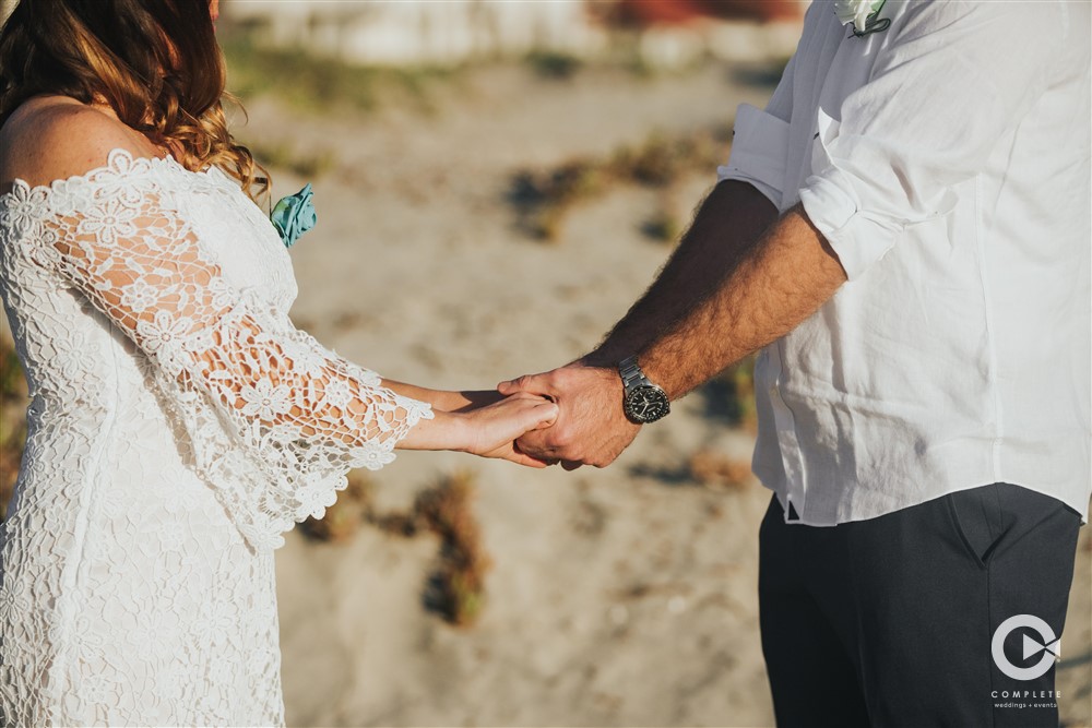 San Diego Beach wedding ceremony on Coronado Island