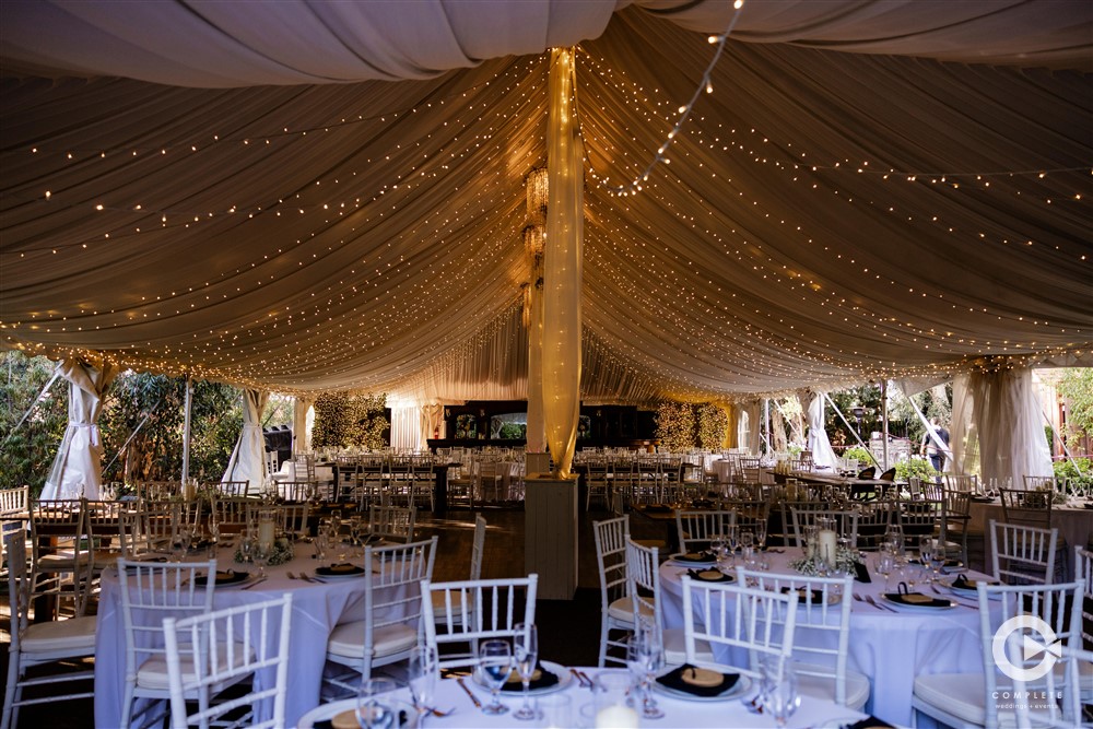 tented reception in San Diego, CA