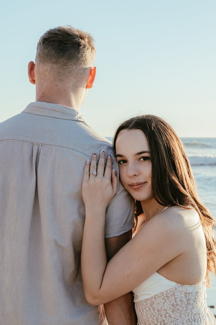 beach engagment photos