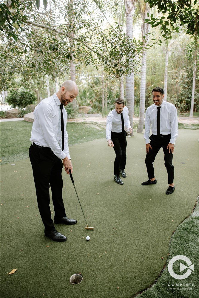 groomsmen pre-ceremony