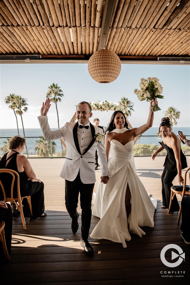 Ceremony exit at La Jolla Cove