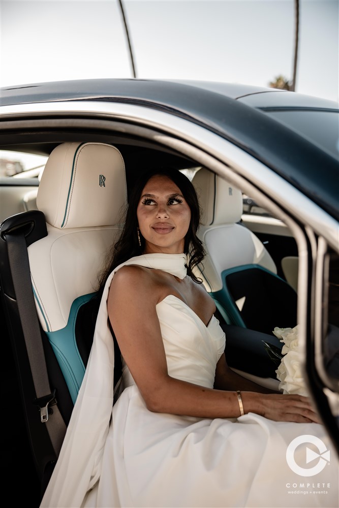 Bride in Rolls Royce