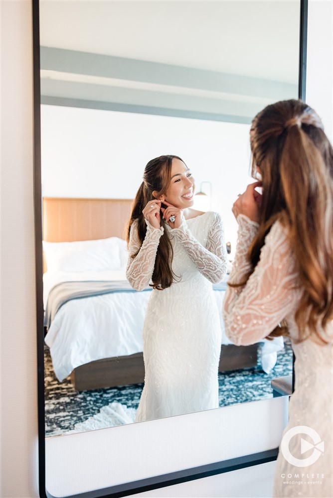 simple wedding hair