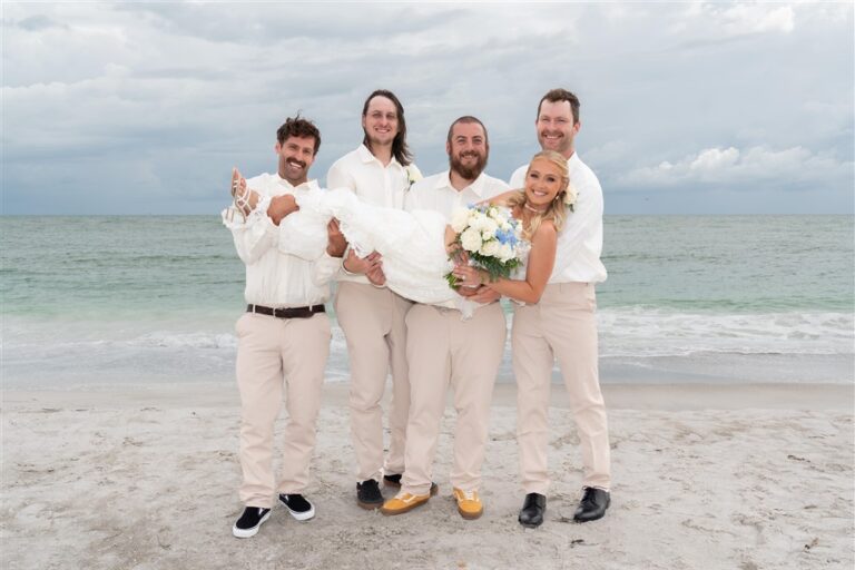 Longboat Key Wedding Bride & Groomsmen