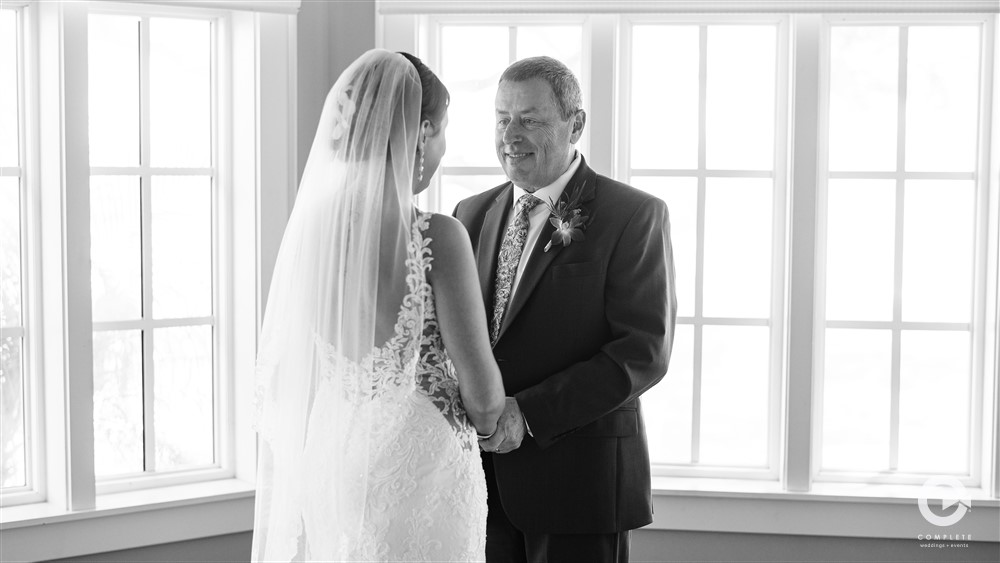 Black and white wedding photography by Complete Weddings + Events Sarasota.