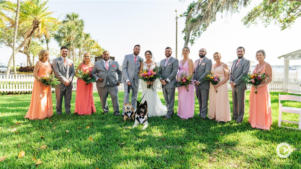 Palmetto Riverside Bed and Breakfast wedding party.