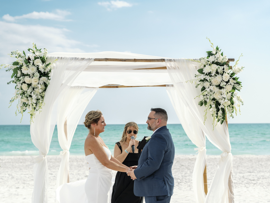 The Ceremony at Jennifer and Jose’s wedding at The Resort at Longboat Key Club, Sarasota Beachfront Resort