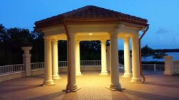 Pergola with only regular lighting