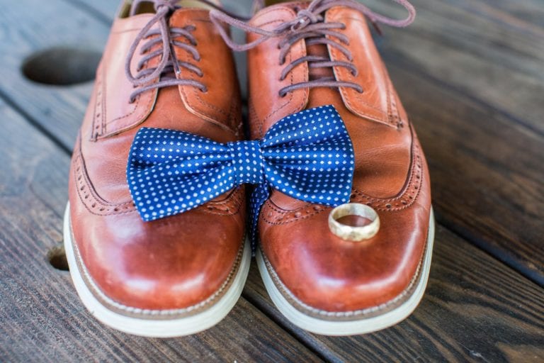 blue bow tie