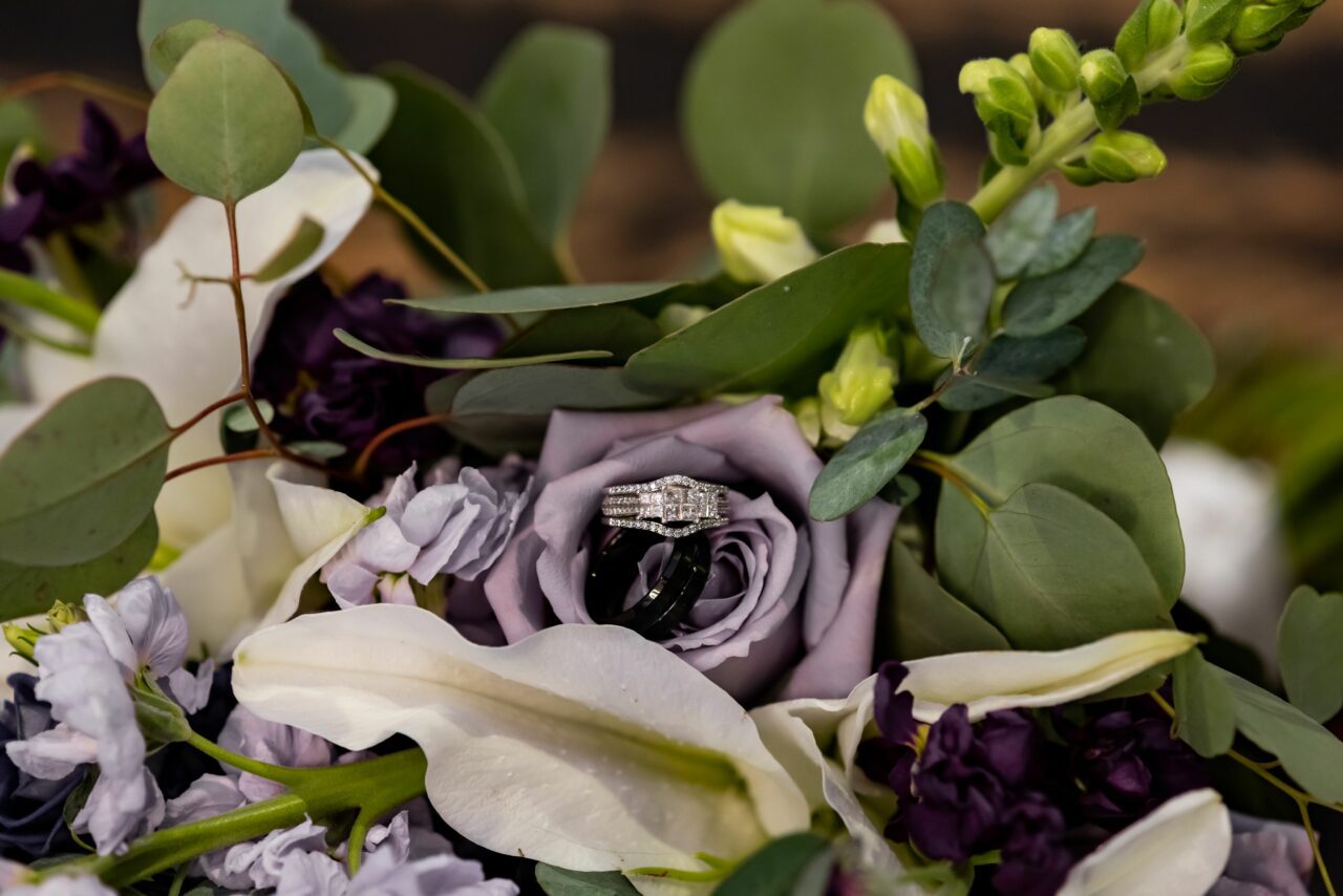 Wedding Ring on flower