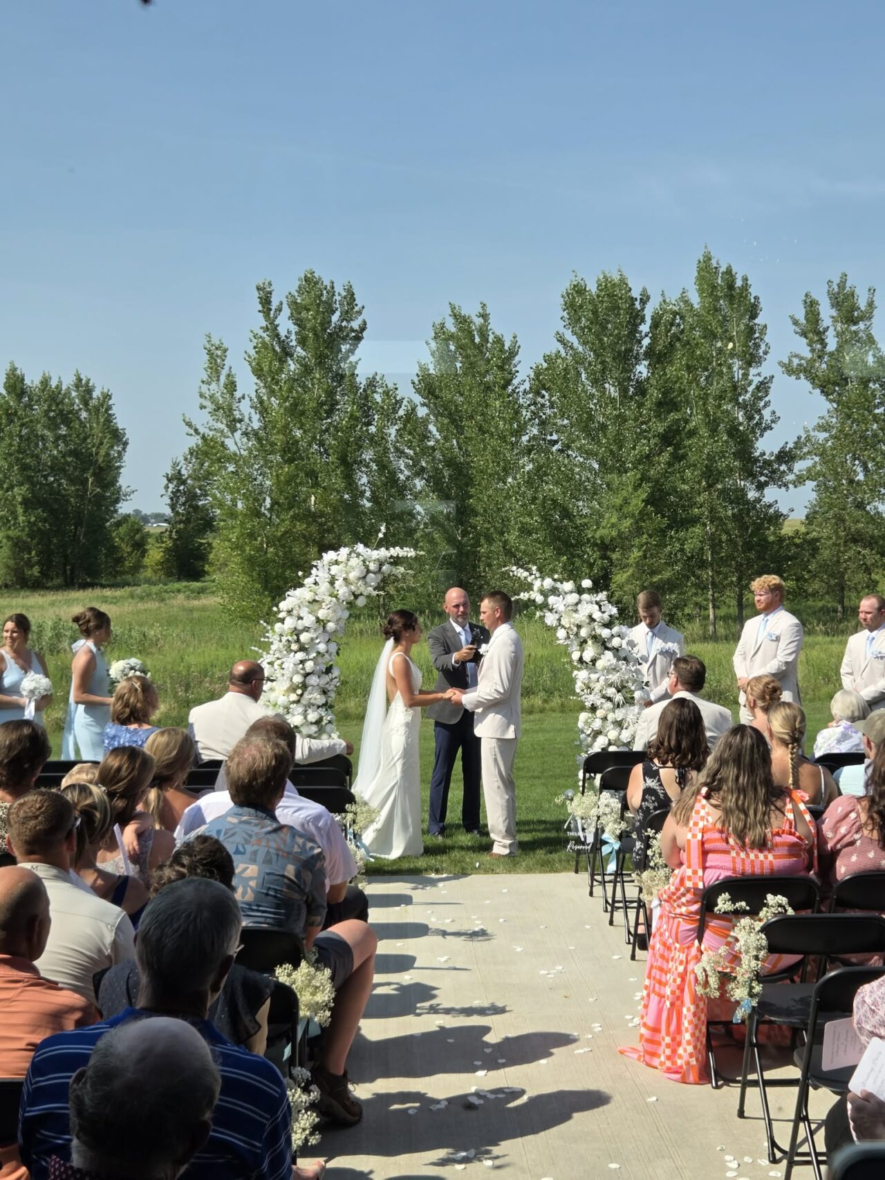 wedding ceremony sioux falls weddings Prosper Country Warehouse