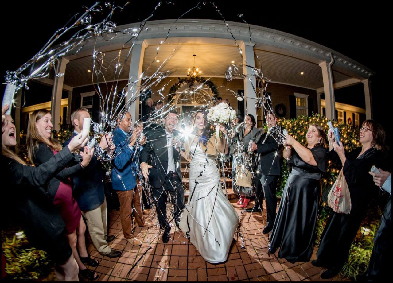 wedding party photo in spartanburg