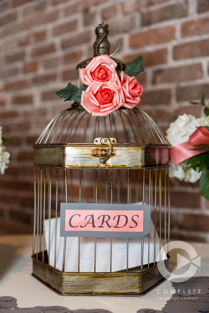 Card Holder Bird Cage for Wedding Gift Table