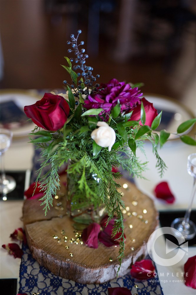 Floral Table Center piece arrangement | Old Towne Event Center