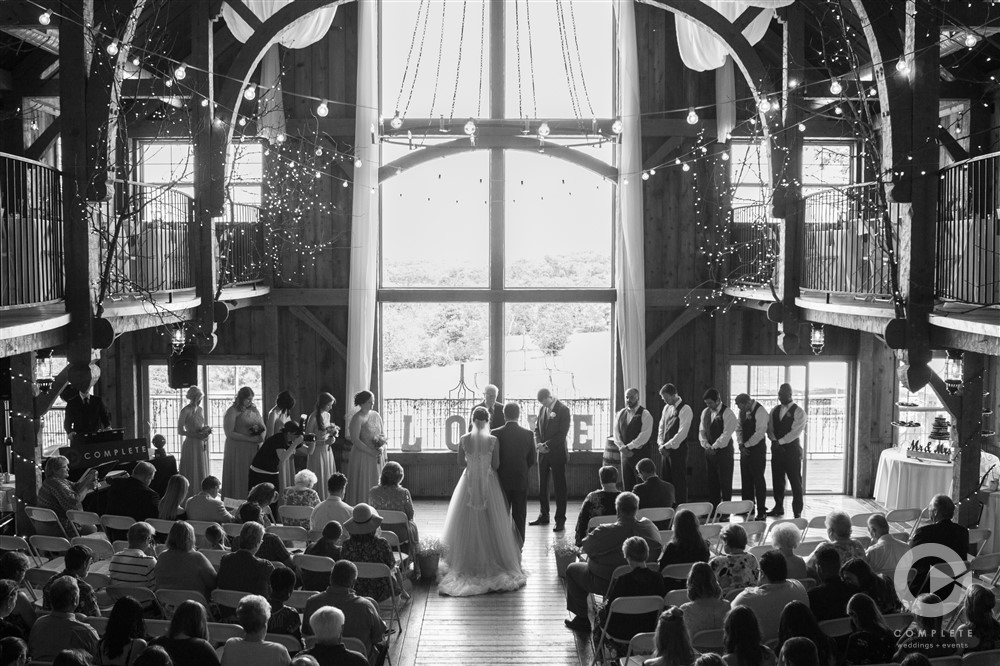 Wedding Ceremony at Weathered Wisdom Barn