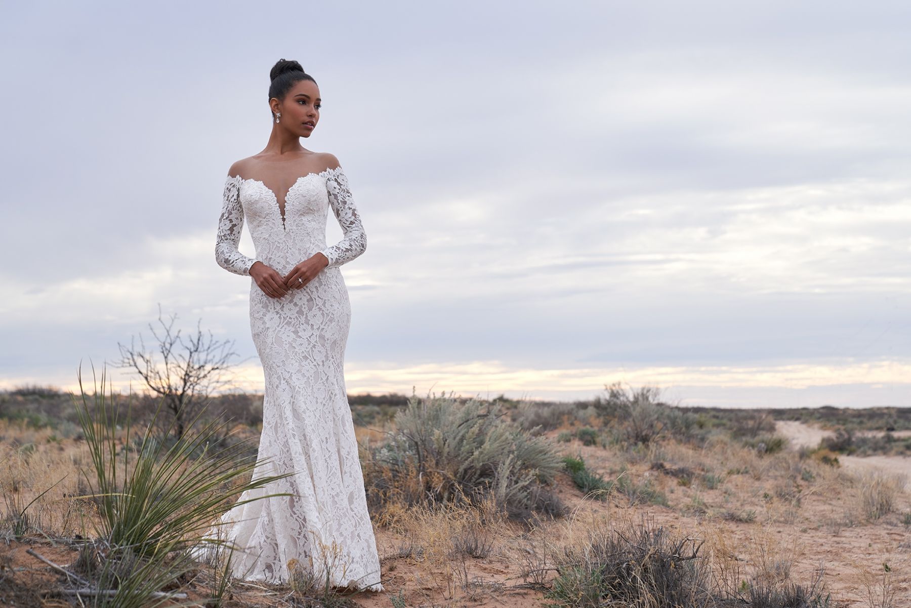 Lace Sleeved Wedding Dress