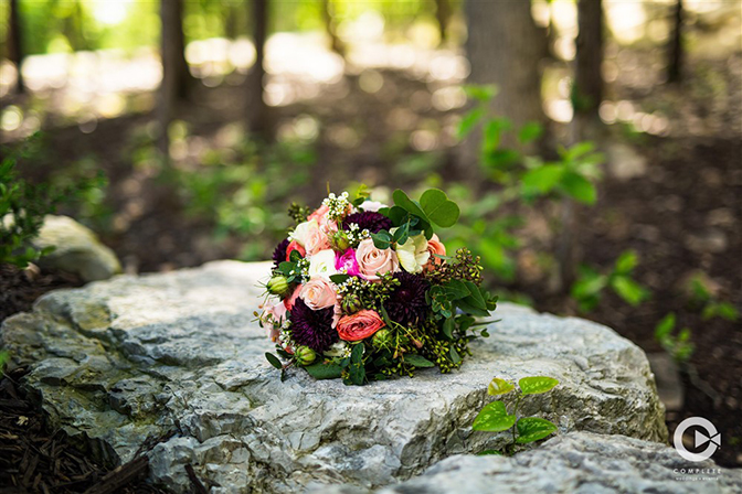 Wedding Bouquet in forest
