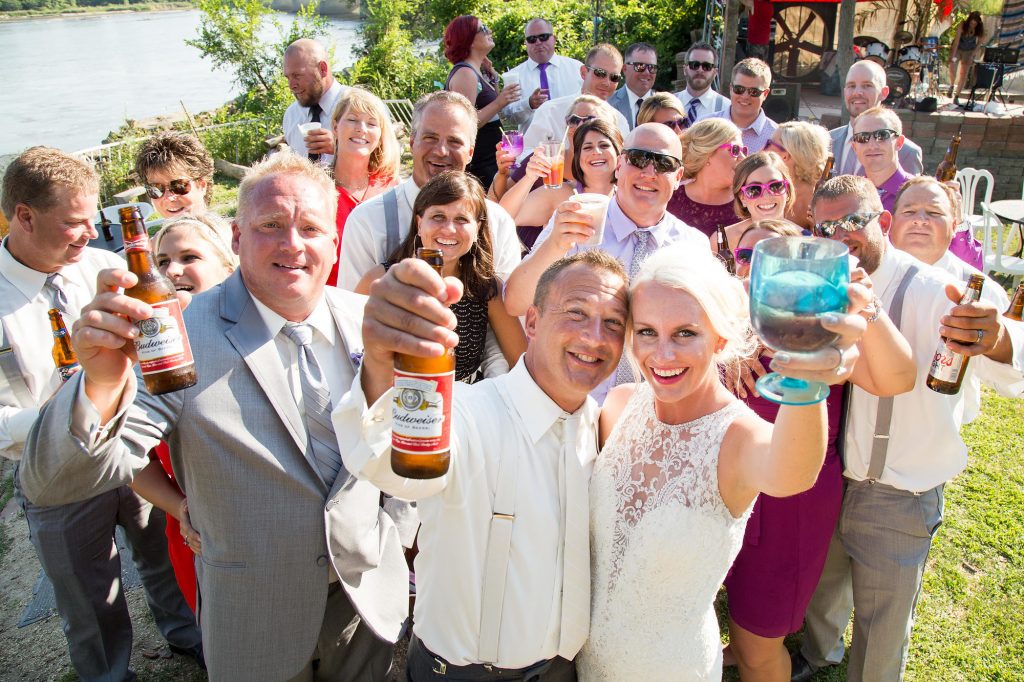 Outdoor Wedding with Semi Casual Attire