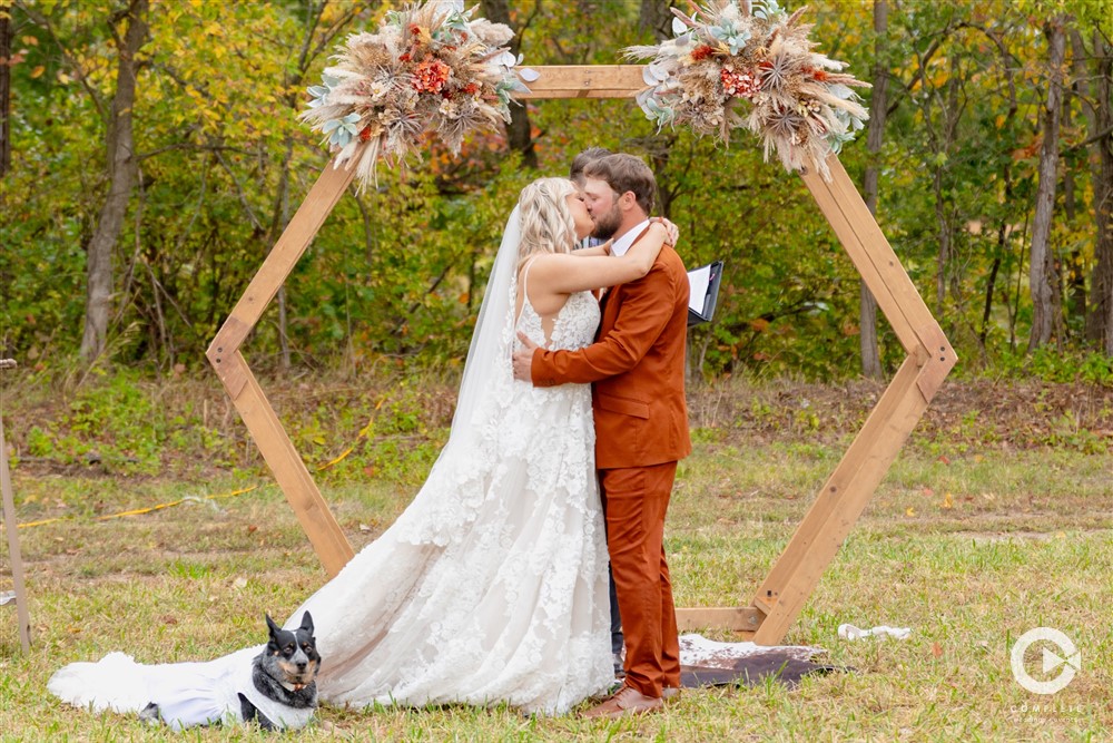 Molly + Kurtis' Rustic Backyard Wedding in St. Louis, MO
