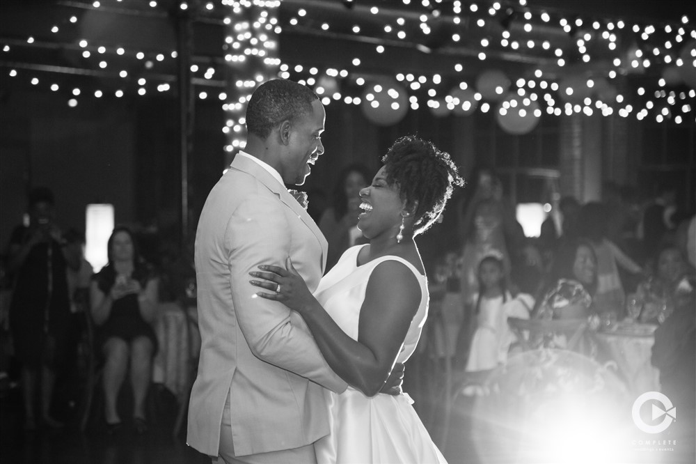 Happy Couple at Wedding Reception