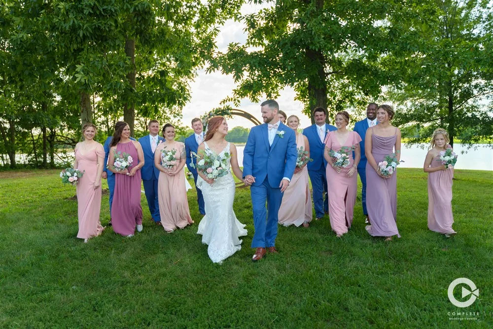 Complete Weddings + Events Photography, Bride, Groom, bride and groom walking, wedding party
