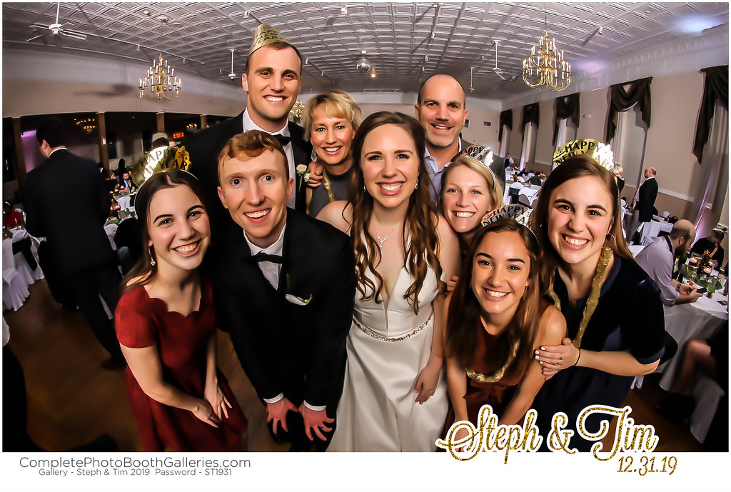 Fish Eye Photo Booth with Bride