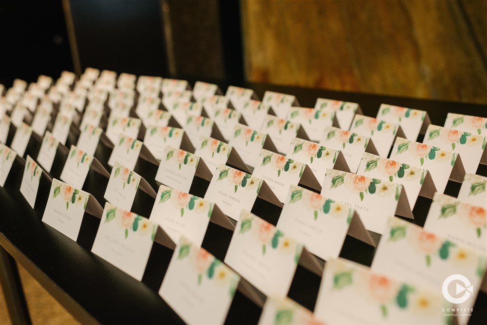 place card setting Guide To Your Wedding Seating Chart