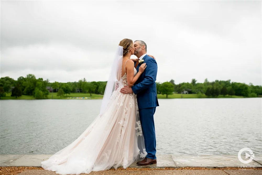 Complete Weddings + Events Photography, Bride, Groom, Bride and Groom Kissing