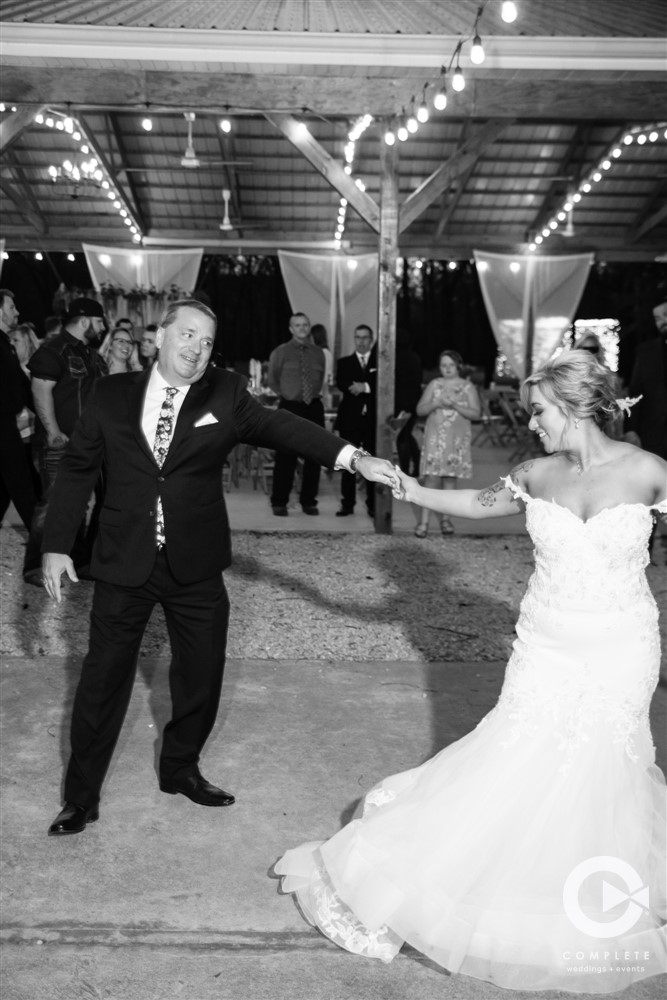 Dancing photo at Reception lost hill lake wedding