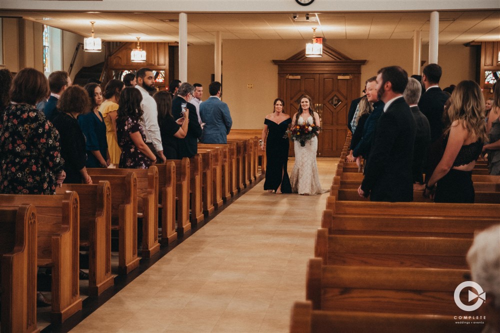 Processional, wedding day