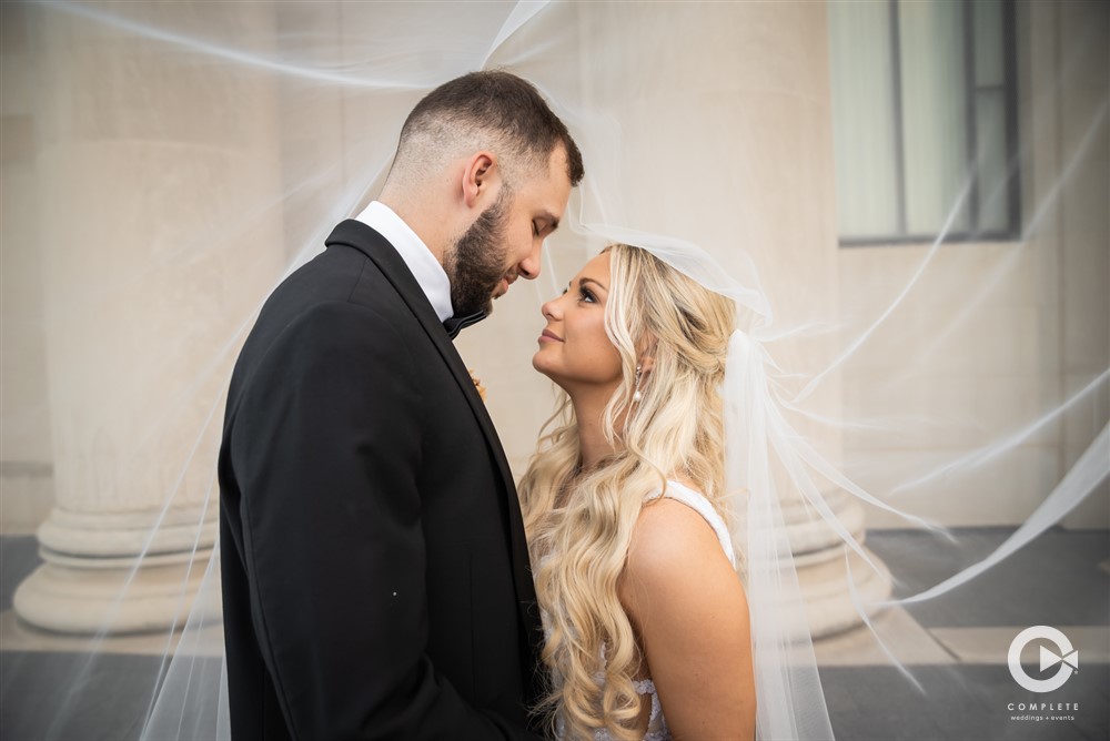 veil over couples