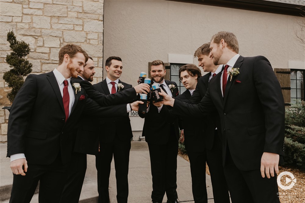 Complete Weddings + Events Photography, Wedding Party Photos, groom with groomsmen