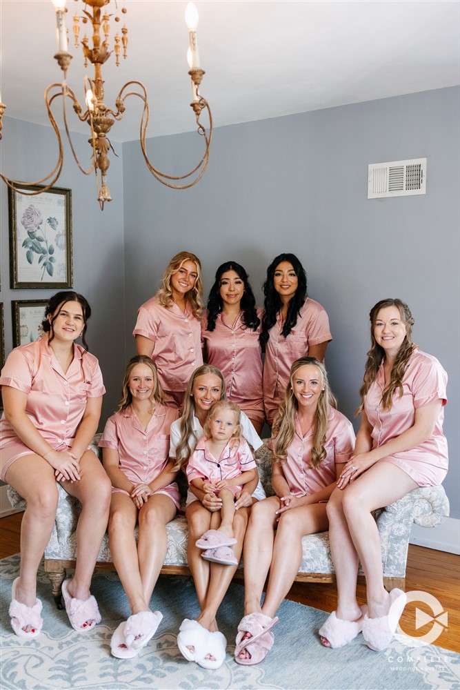 Bridal party before the ceremony