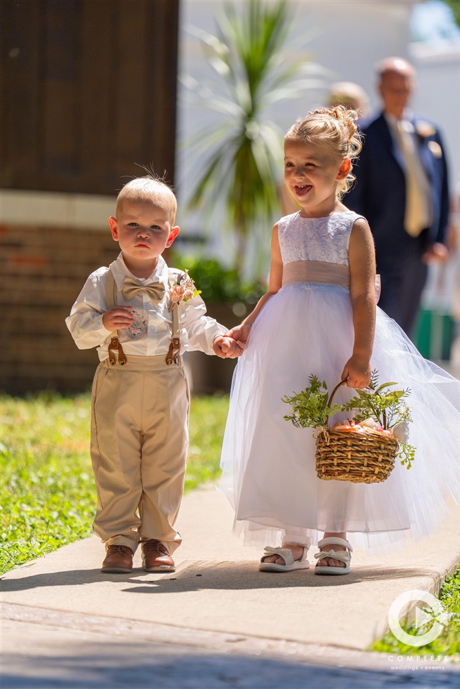 ring bear and flower girl