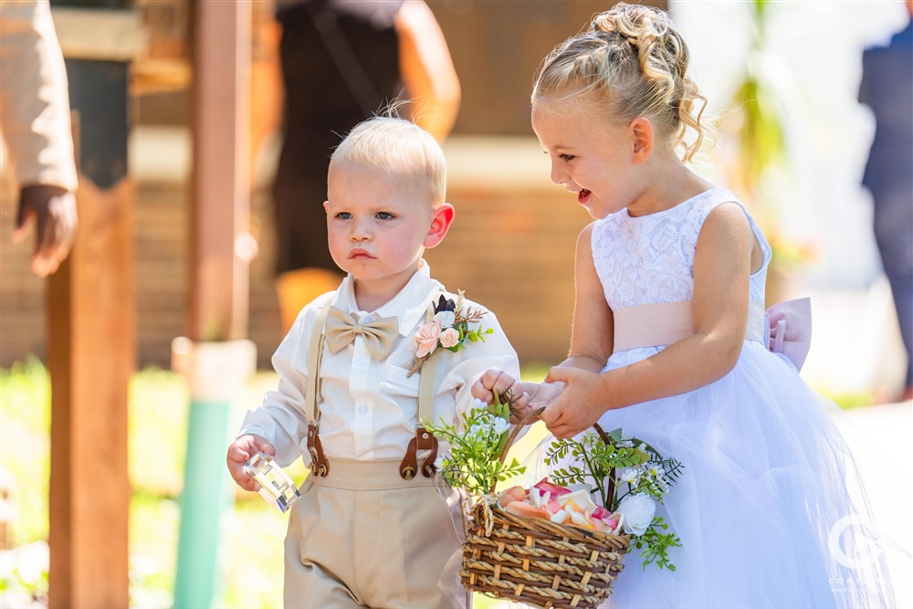 ring bear and flower girl