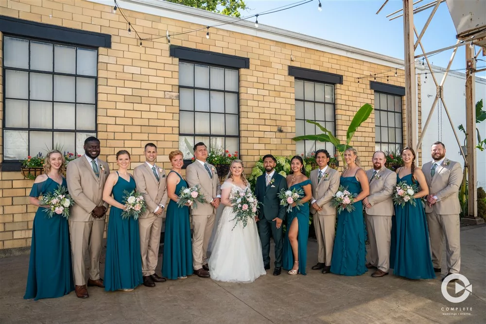 wedding party group photo