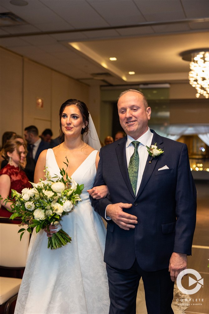 bride walking down the aisle