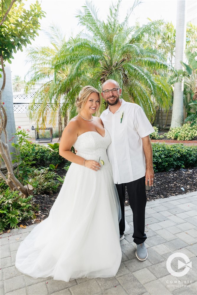 A Tradewinds Beach Resort Wedding Bride & Groom