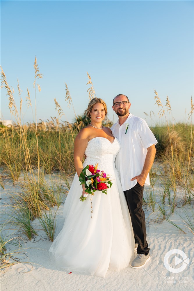 A Tradewinds Beach Resort Wedding Bride & Groom