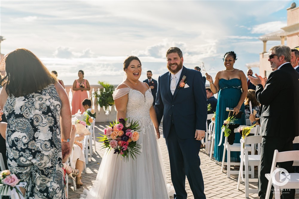 Glam Tropical Hyatt Clearwater Wedding