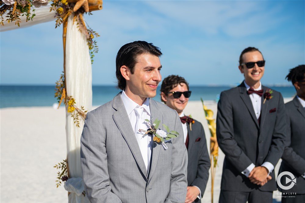 Tampa Bay groom photographed by Complete We Do Tampa Bay.