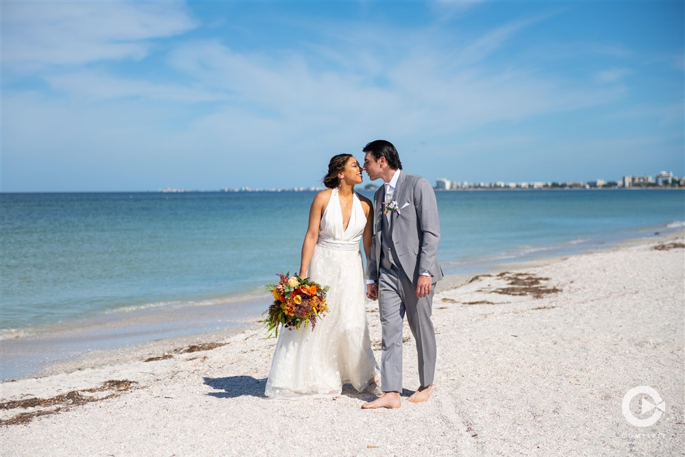 Post wedding ceremony portrait by Complete We Do Tampa Bay.